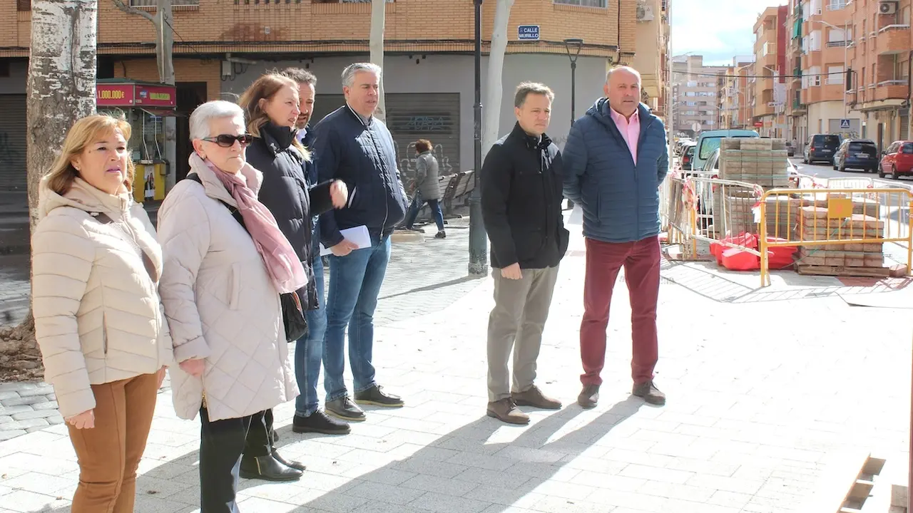 Las obras en el barrio del Pilar de Albacete mejoran la accesibilidad y seguridad peatonal de tres calles