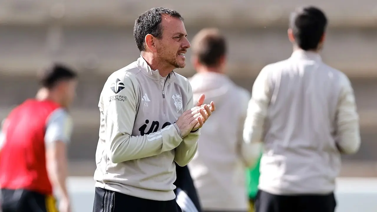 El entrenador del Albacete Balompié, Alberto González