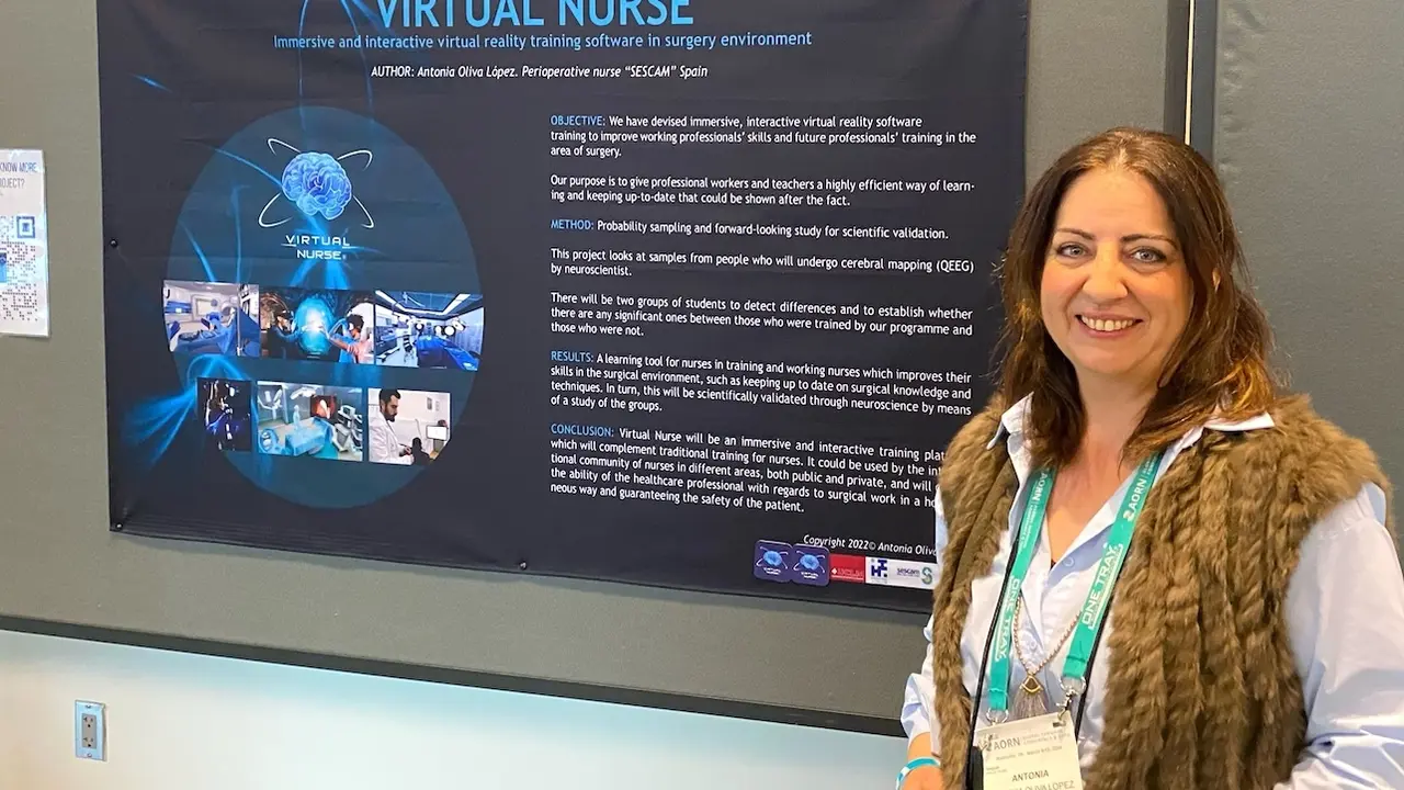 Una enfermera de Hellín presenta en EEUU un proyecto formativo basado en realidad virtual