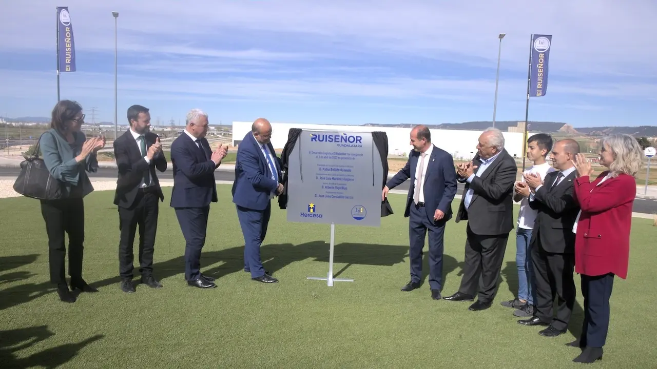 Imagen de archivo de la inauguración del polígono de El Ruiseñor en la ciudad de Guadalajara