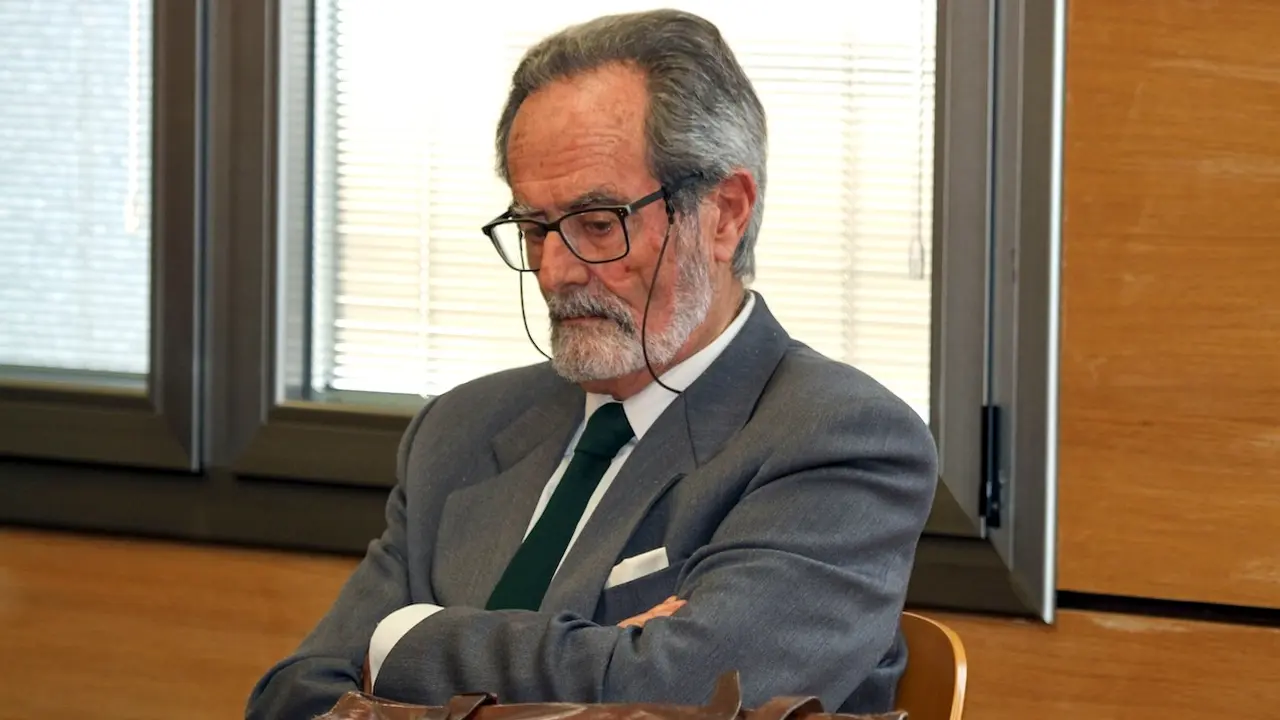 El librero Pepe Lomas que mató a un intruso que se coló en su finca, localizada en el entorno del parque forestal de La Atalaya, en Ciudad Real, durante la elección de los miembros del jurado y la lectura de los escritos provisionales del juicio EFE/Beldad