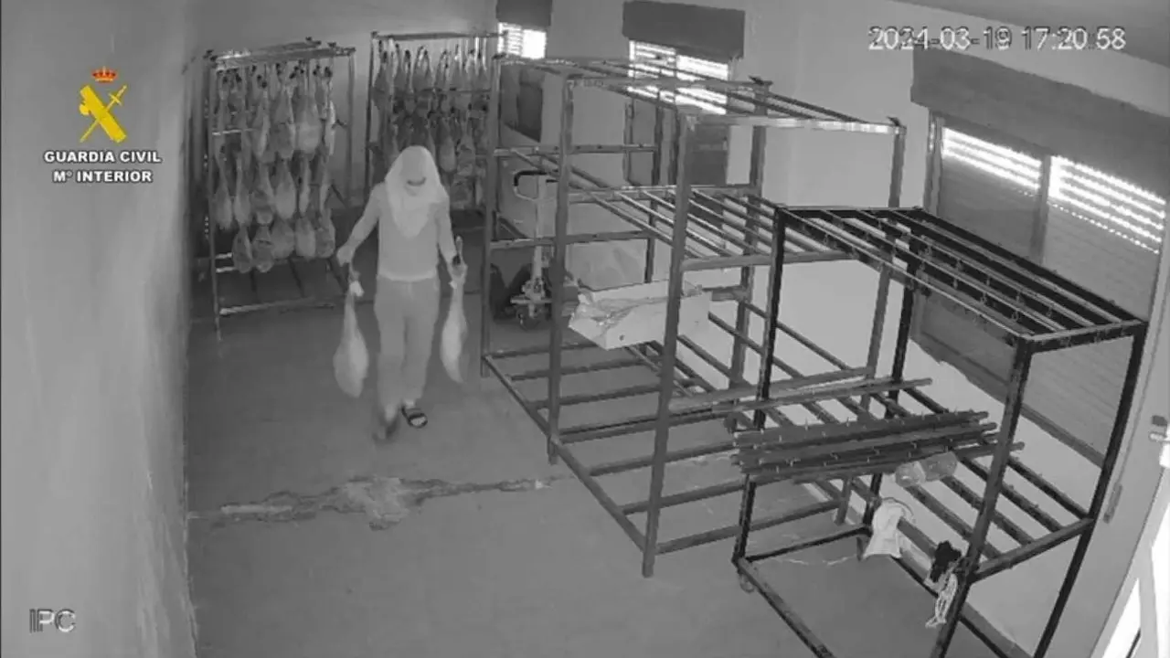 Detenido un hombre por el robo en un almacén de jamones ibéricos en Polán (Toledo)