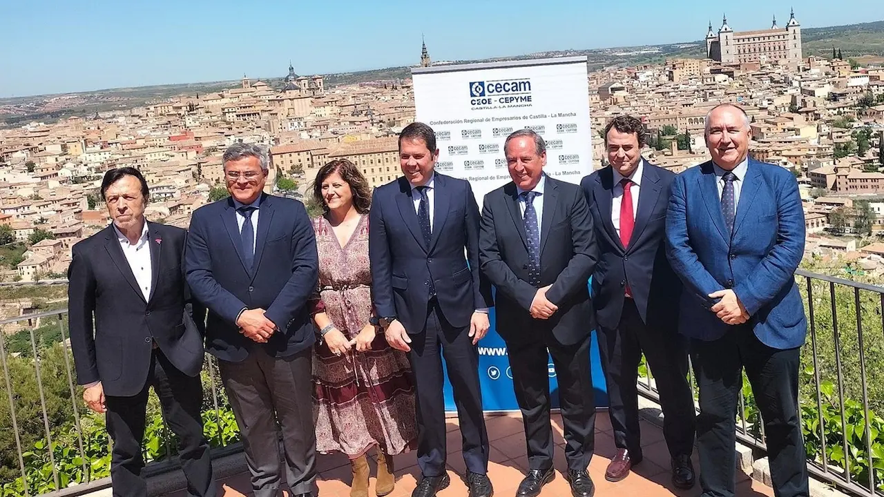 El presidente de Cepyme, Gerardo Cuerva, se ha reunido en Toledo con la Junta Directiva de Cecam