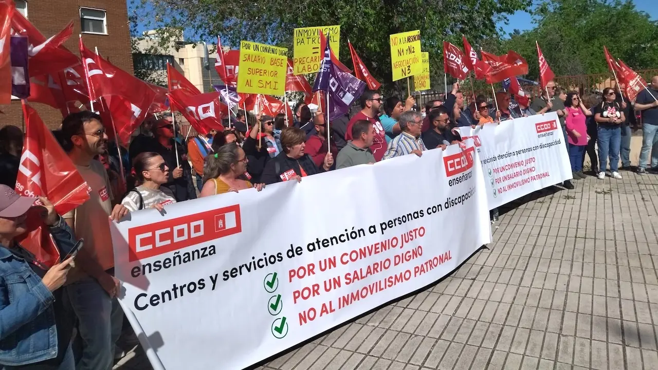 Delegados sindicales piden el desbloqueo del convenio del sector discapacidad