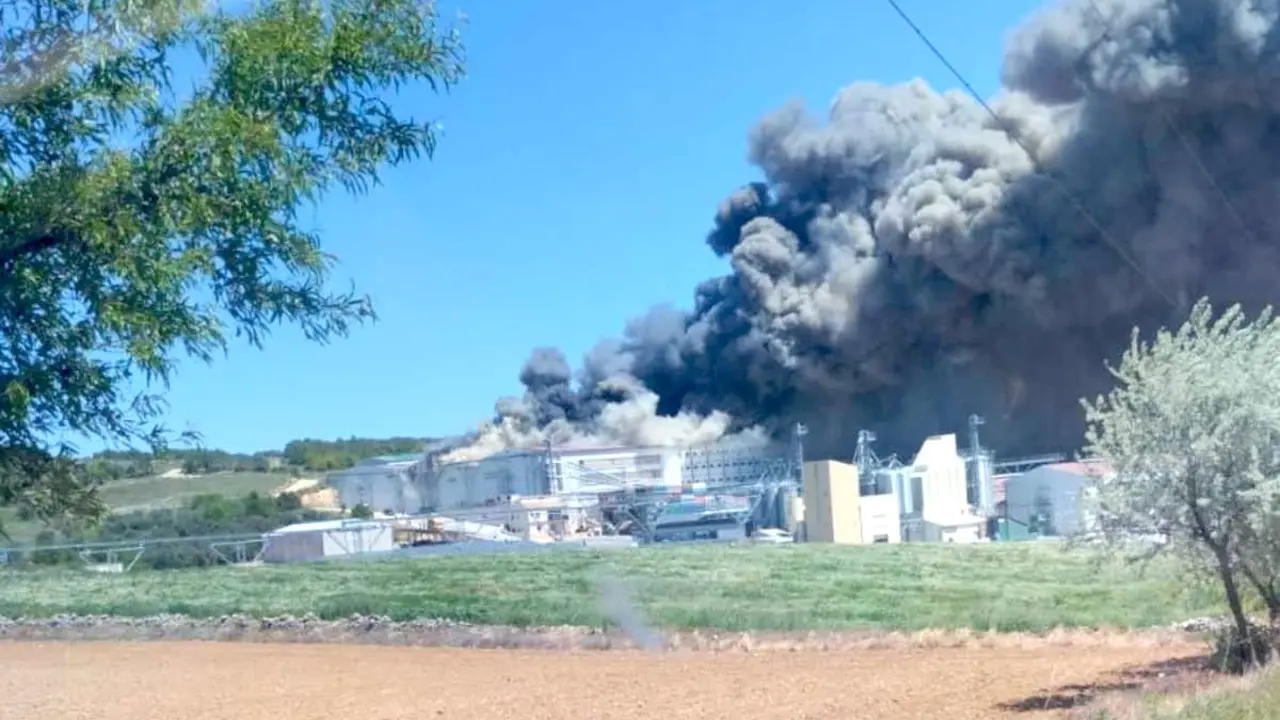 Un incendio destruye una granja avícola de Rujamar en San Lorenzo de la Parrilla (Cuenca)