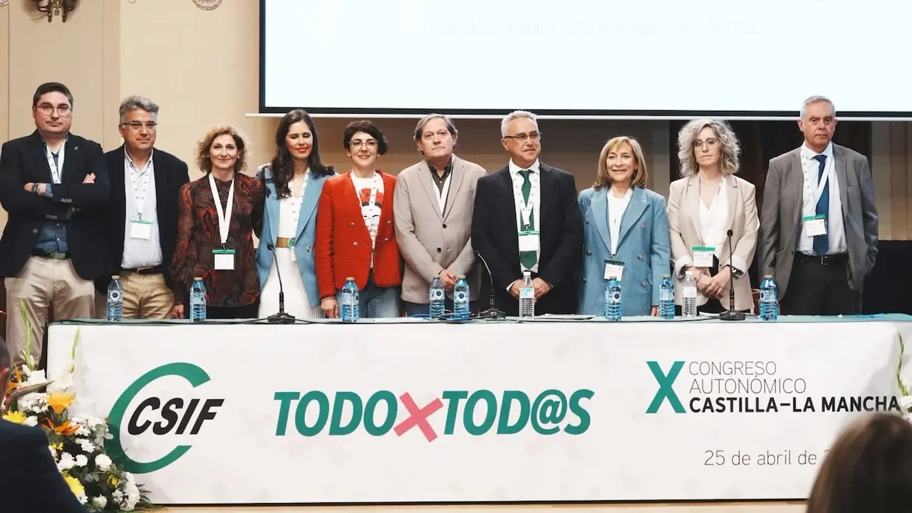 Lorenzo Domínguez, nuevo presidente de CSIF Castilla-La Mancha con el 93,2% de los apoyos