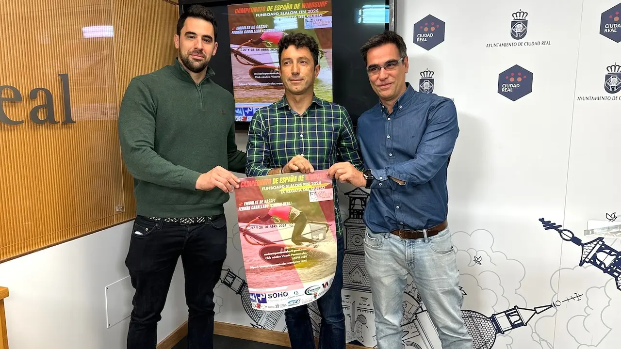 El embalse de Gasset de Ciudad Real, sede del Campeonato de España de Windsurf