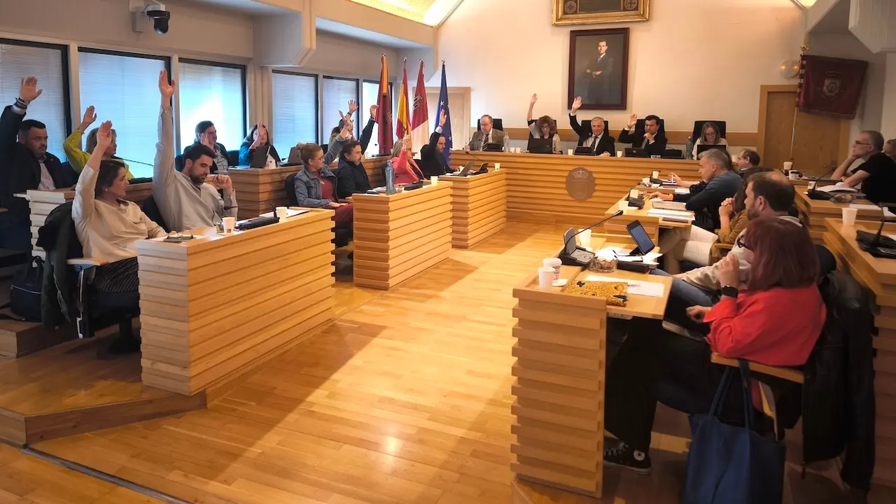 En la imagen un instante del Pleno del Ayuntamiento de Ciudad Real que ha aprobado los presupuestos para este año 2024