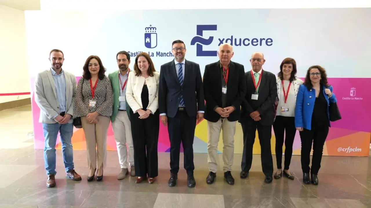 El consejero de Educación, Cultura y Deportes de Castilla-La Mancha, Amador Pastor, ha asistido al VI Congreso Exducere, organizado por el Centro Regional del Profesorado en Toledo