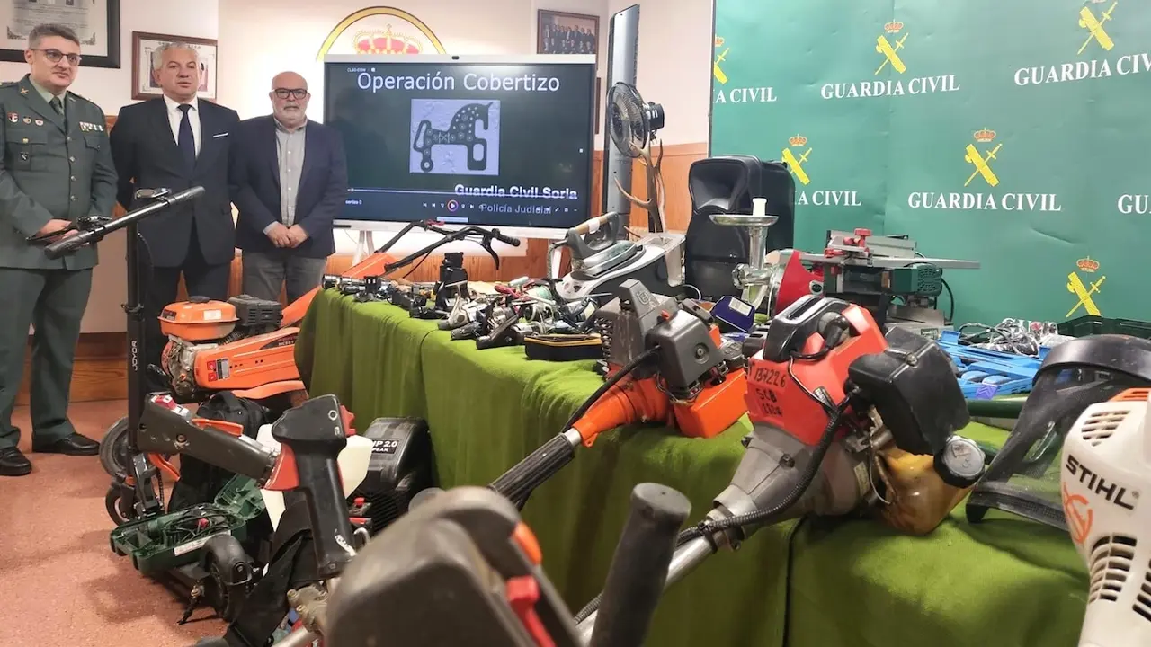 Cinco detenidos por un centenar de robos en Guadalajara, Soria, Segovia y Zaragoza