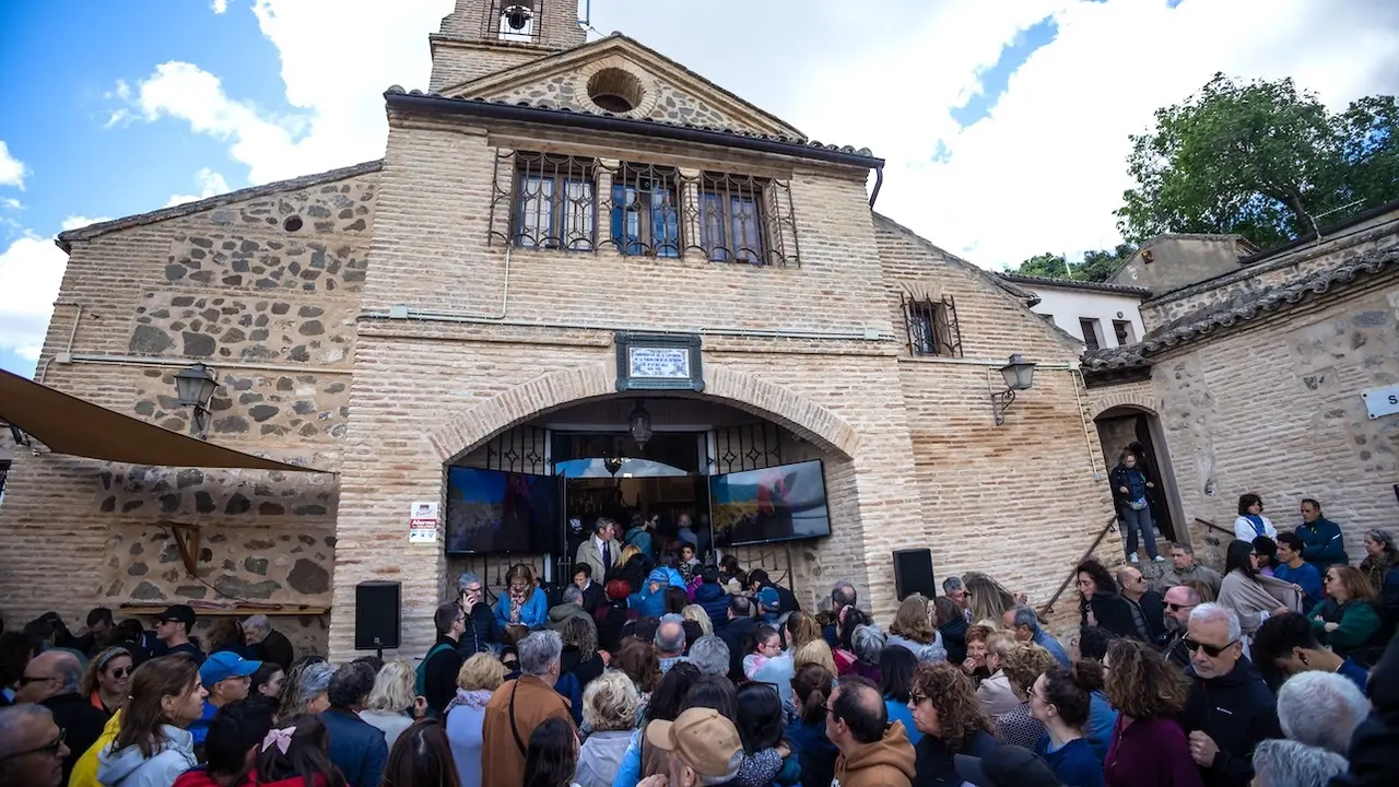 Celebración eucarística de la romería de la Virgen del Valle, este miércoles en Toledo - EFE/Ángeles Visdómine