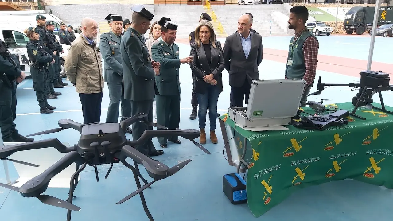 La delegada de Gobierno de España en Castilla-La Mancha, Milagros Tolón, presenta el dispositivo especial de seguridad que la Guardia Civil ha desplegado en la localidad albaceteña de Villarrobledo por el Viña Rock