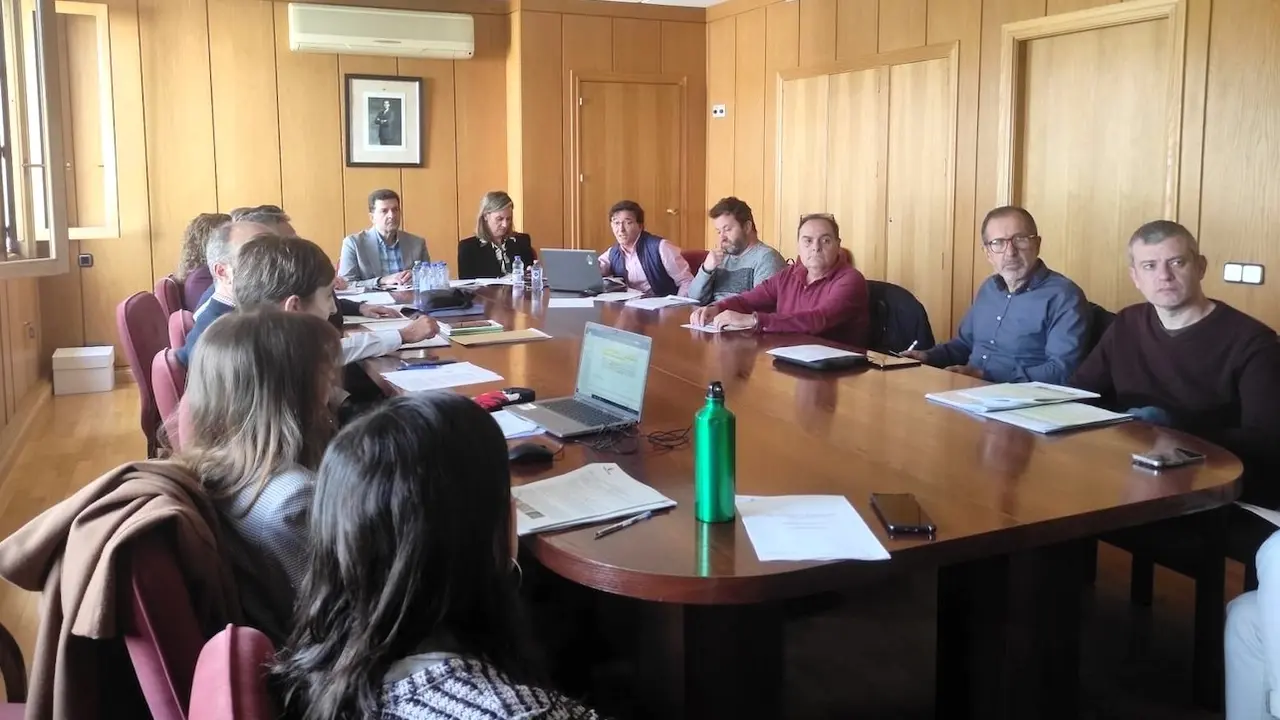 En la imagen un instante de la reunión de la Comisión de Urbanismo de la provincia de Ciudad Real