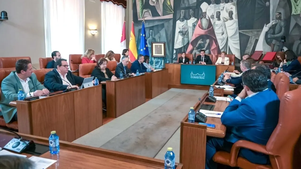En la imagen un instante del pleno de la Diputación Provincial de Ciudad Real