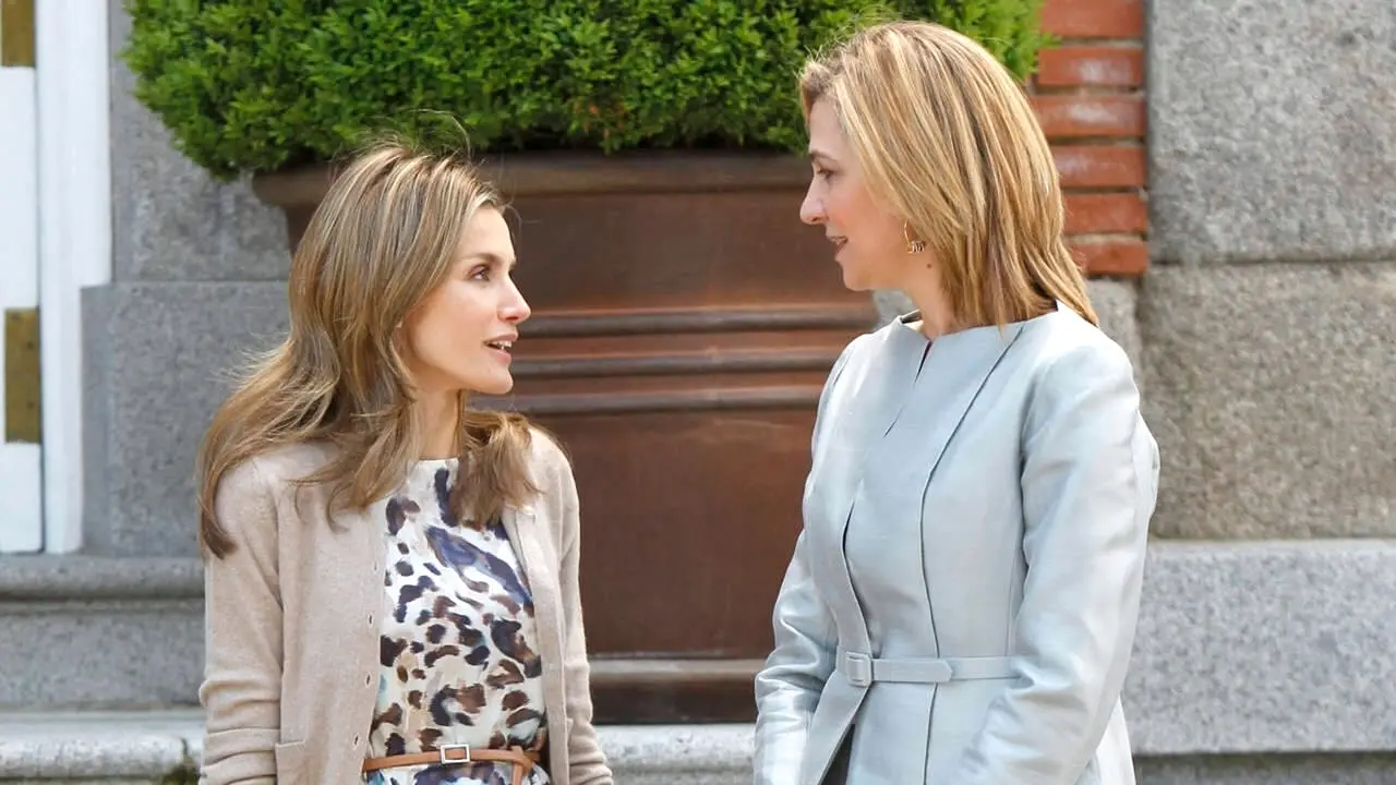 En la imagen de archivo la reina Leticia junto a la infanta Cristina
