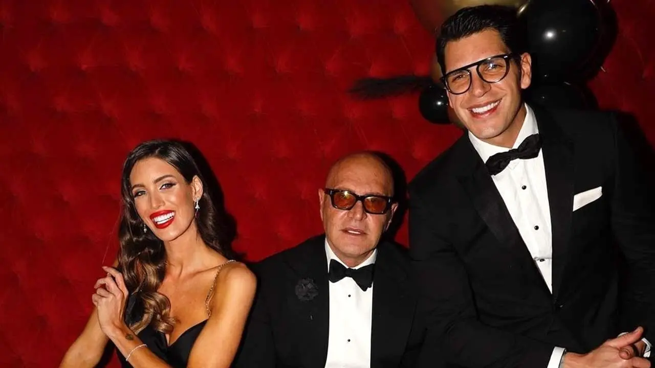 En la imagen de archivo Marta López junto a su marido Kiko Matamoros y Diego