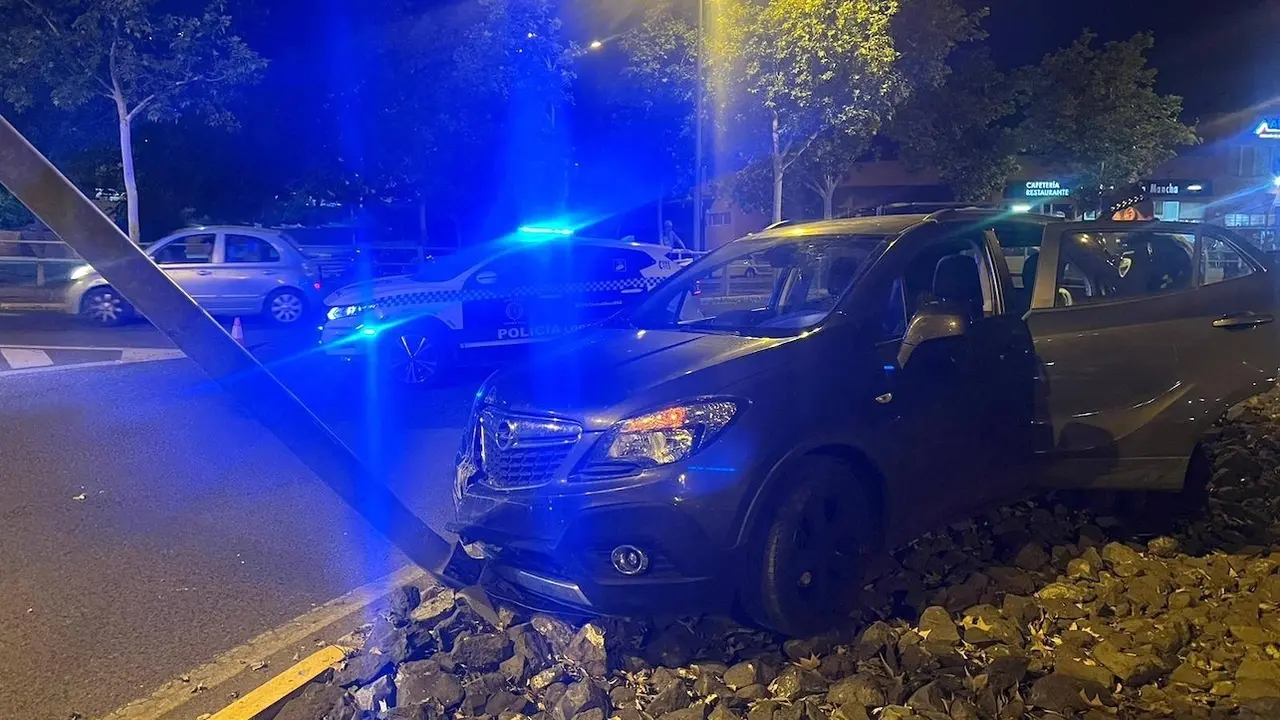 Detenido en Ciudad Real tras sufrir un accidente con un coche que había robado