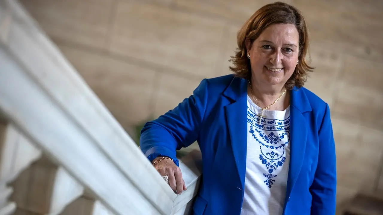 La presidenta de la Diputación de Toledo, Concepción Cedillo, analiza en una entrevista sus primeros meses al frente de la institución provincial - EFE/Ismael Herrero