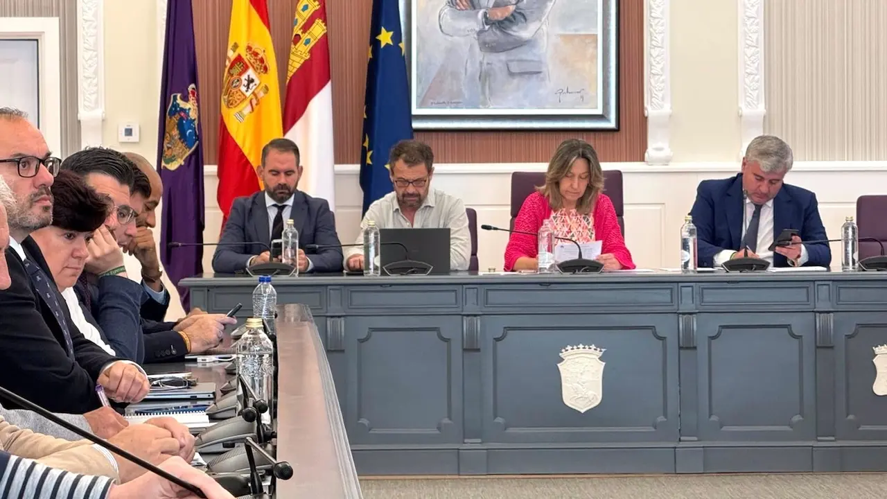 En la imagen un instante del Pleno del Ayuntamiento de Guadalajara