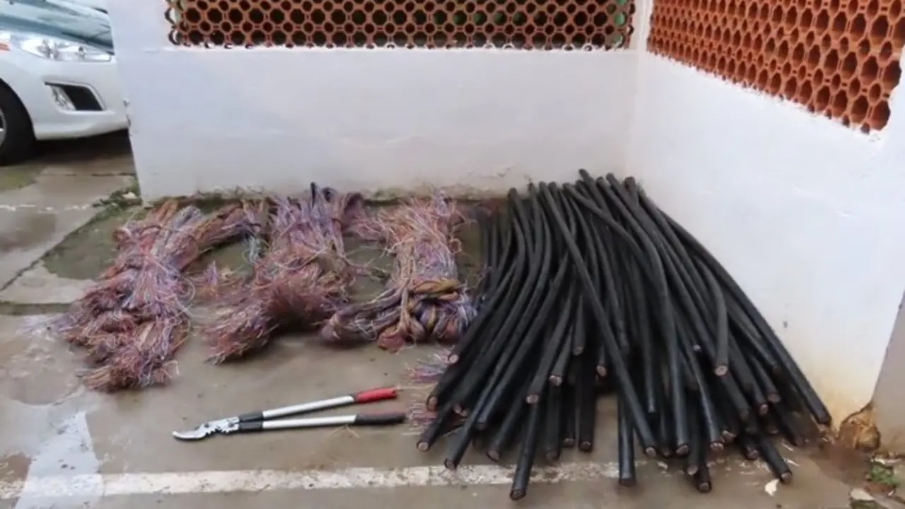 14 detenidos por robos continuos de cable de cobre en la comarca de Puertollano (Ciudad Real)