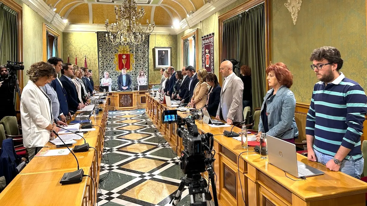 En la imagen un instante del Pleno del Ayuntamiento de Cuenca celebrado este lunes en el Consistorio