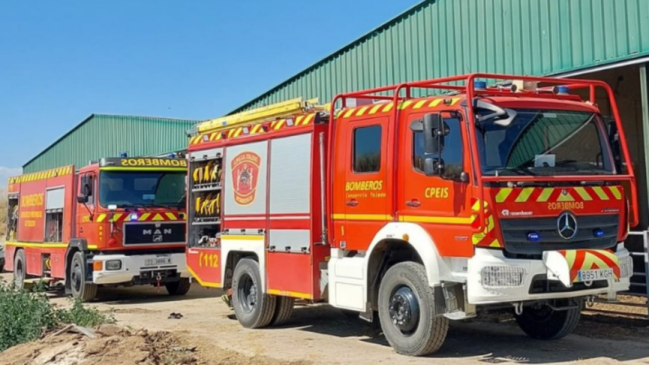 En la imagen de archivo varias dotaciones de Bomberos del Consorcio Provincial de Extinción de Incendios y Salvamento de Toledo (CPEIS)