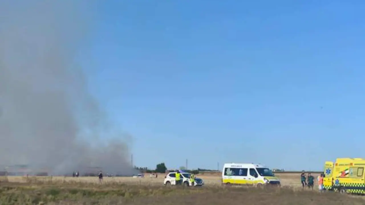 Un muerto y un herido grave al estrellarse una avioneta durante unas prácticas de vuelo