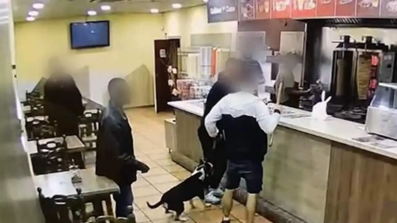 VIDEO. Brutal pelea en un local con&nbsp;hachas, catanas, golpes y un perro peligroso