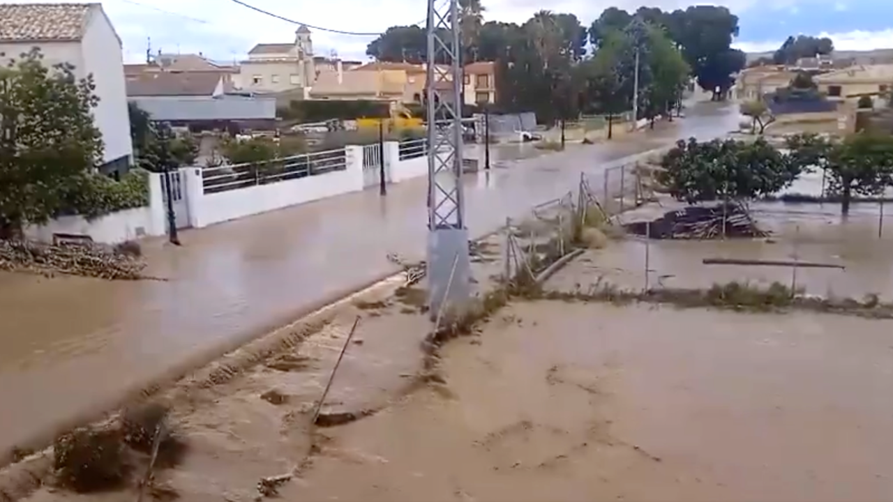 Las lluvias dejan hasta 47,9 litros/metro cuadrado en Hellín (Albacete), 40 en solo una hora