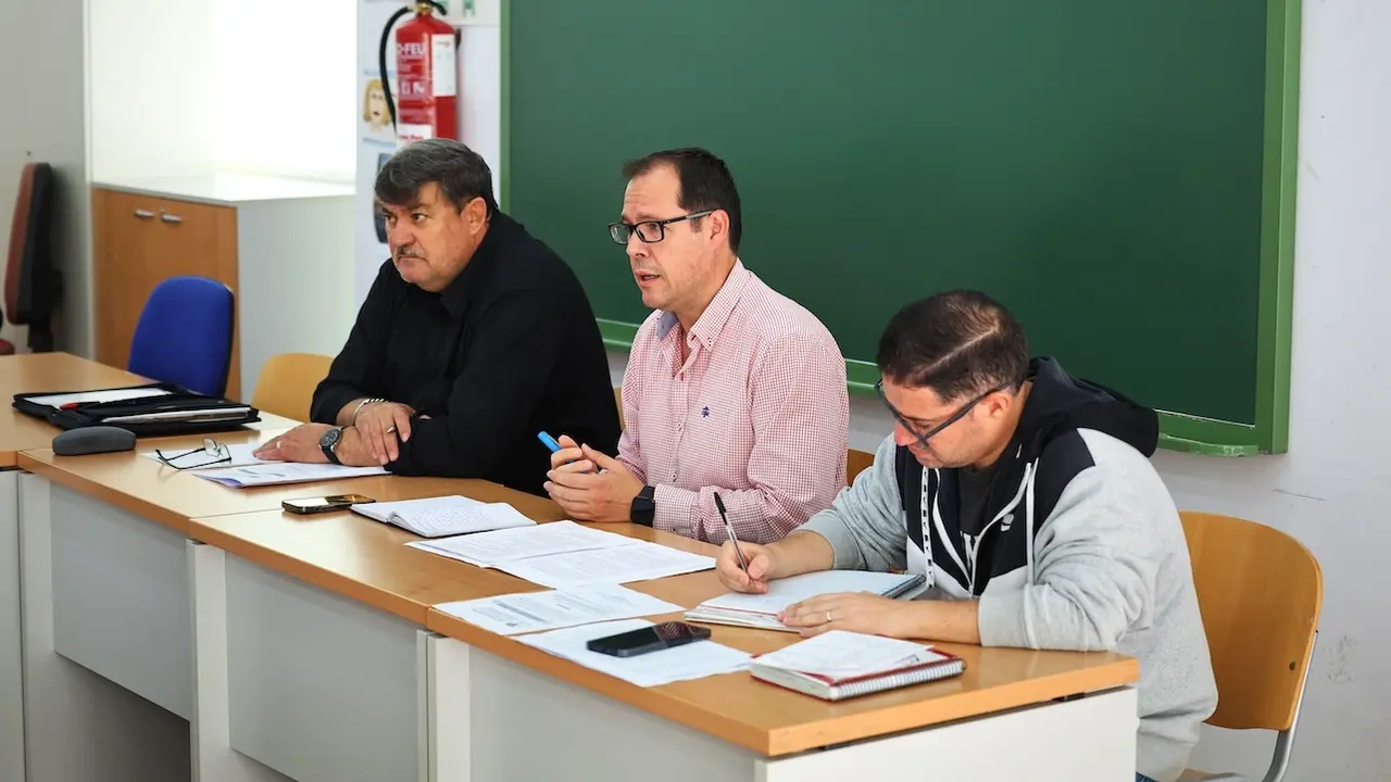 El concejal de Educación de Toledo, Daniel Morcillo (c), durante la Comisión celebrada este jueves