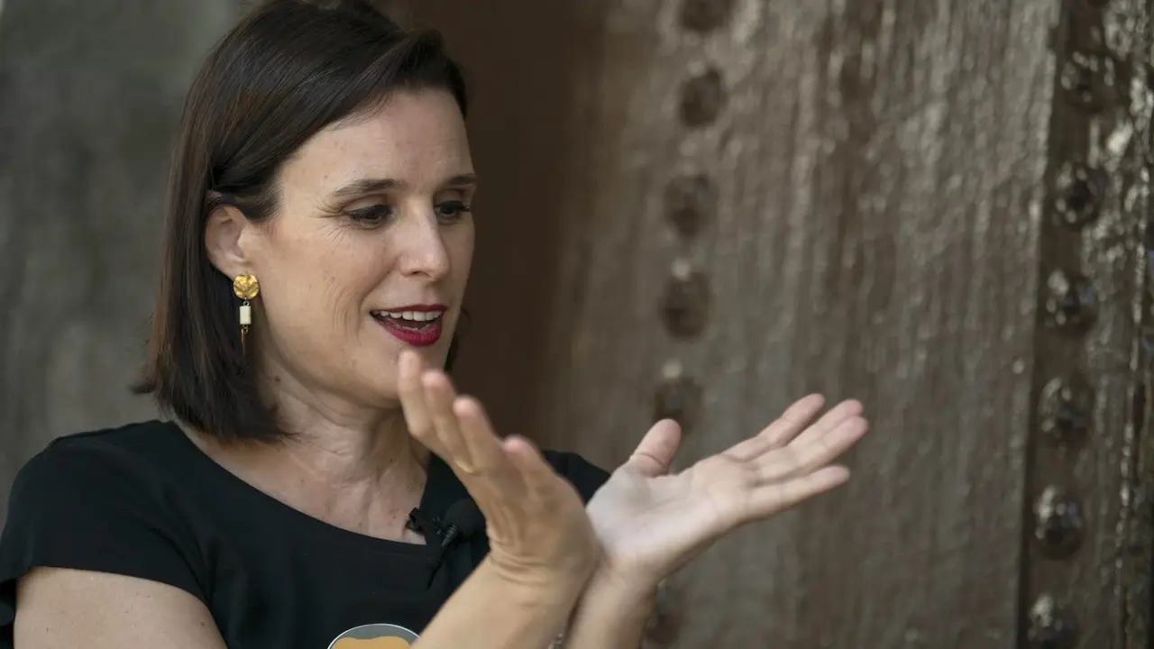 La directora del Festival Internacional de Teatro Clásico de Almagro, Irene Pardo, en un momento de la entrevista - EP/Eusebio García del Castillo