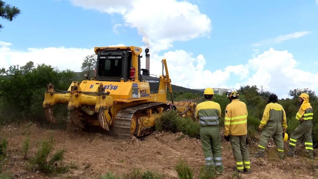 Las operaciones de maquinaria pesada luchando contra los incendios en Castilla-La Mancha será transmitirá vía 'app' en tiempo real