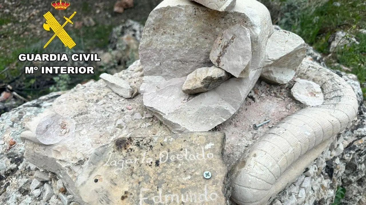 Detenido el supuesto autor de daños en la Ruta de las Esculturas de Bogarra (Albacete)