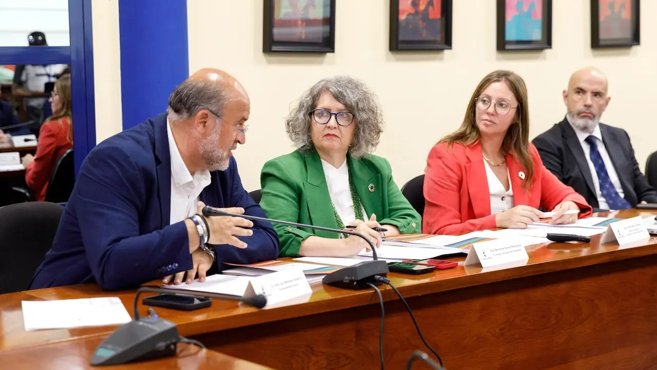 El vicepresidente primero del Gobierno regional, José Luis Martínez Guijarro, y la consejera de Desarrollo Sostenible, Mercedes Gómez, han presidido la comisión de seguimiento de la Agenda 2030 Castilla-La Mancha