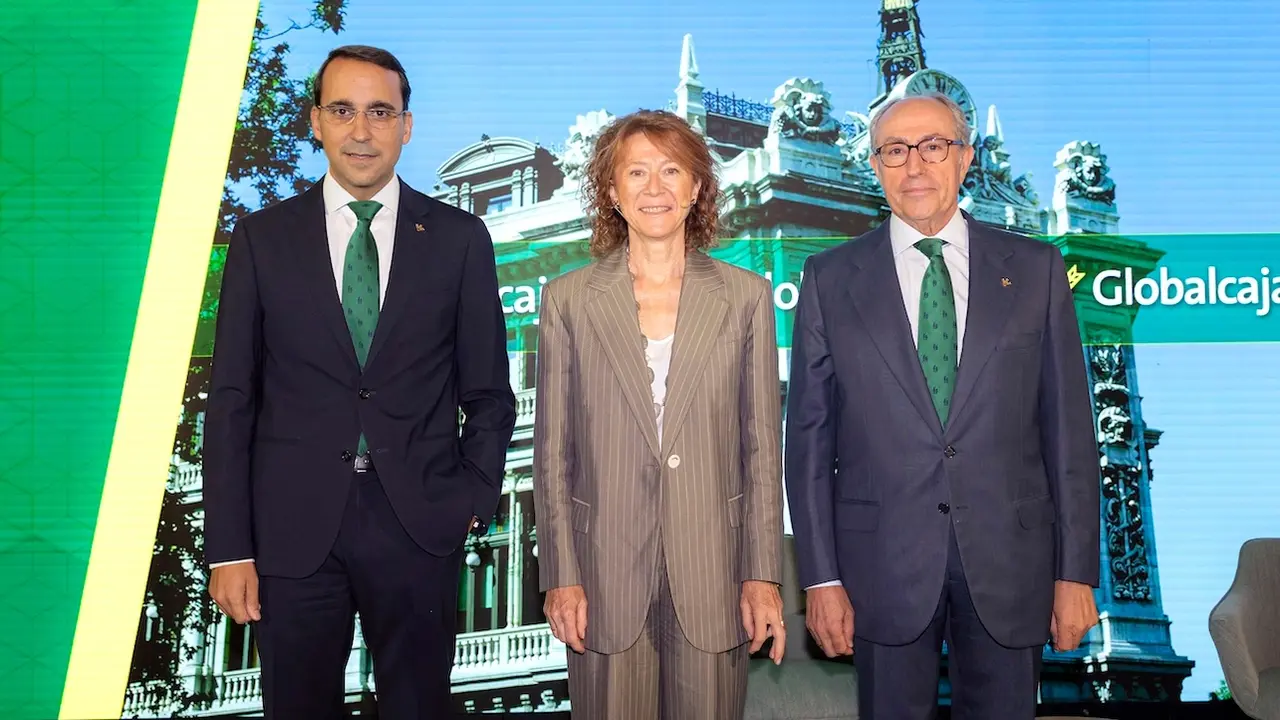 La gobernadora en funciones del Banco de España, Margarita Delgado, ha participado en Albacete en un desayuno empresarial organizado por Globalcaja