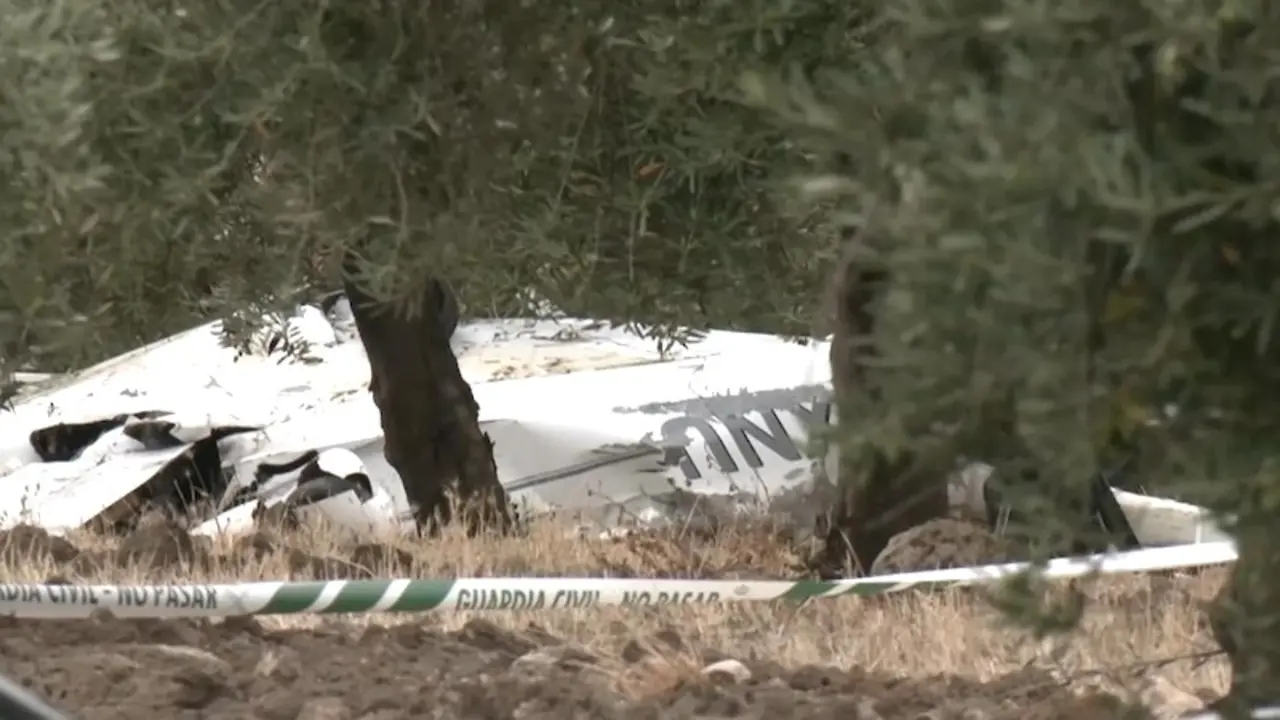 Al menos dos muertos tras precipitarse una avioneta sobre un campo de olivos