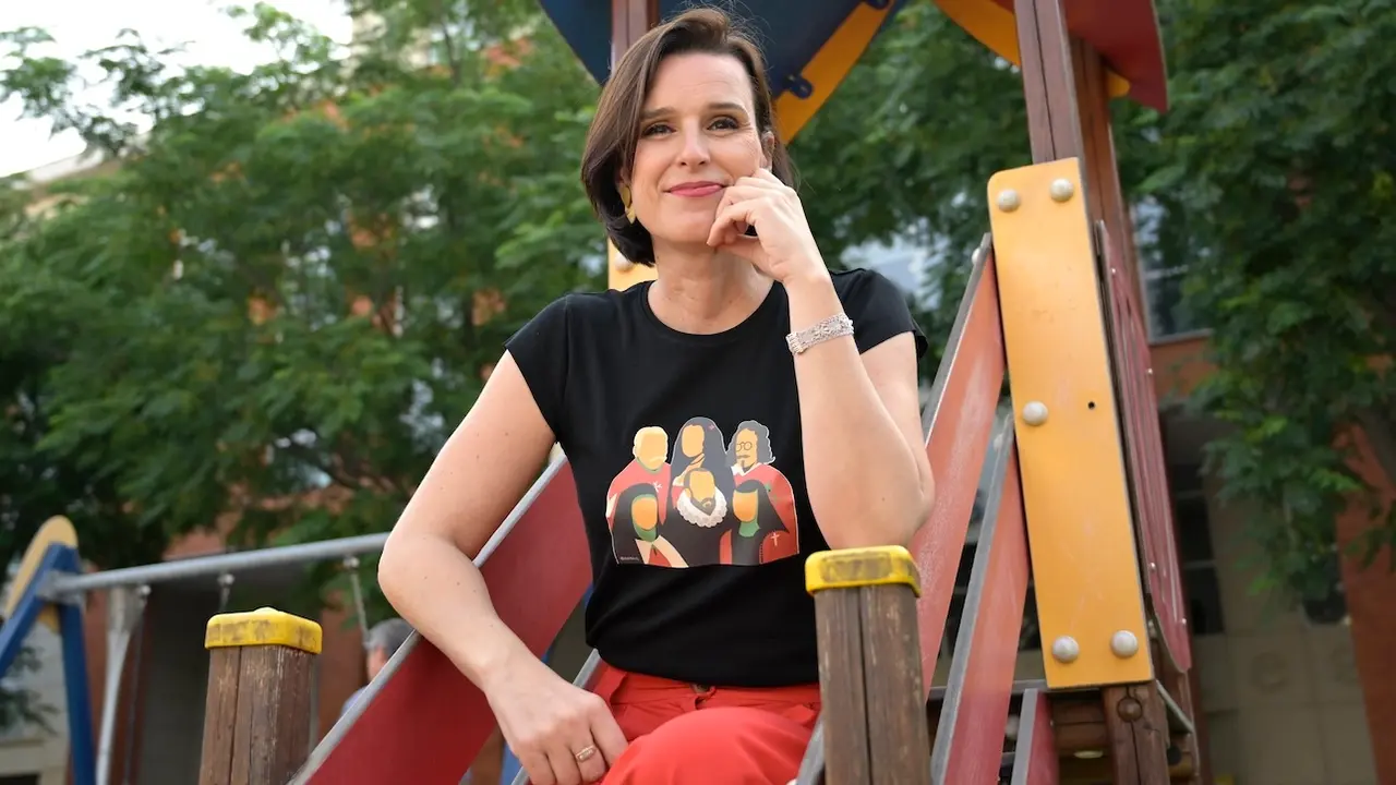 La directora del Festival Internacional de Teatro Clásico de Almagro, Irene Pardo, posa durante la entrevista en Almagro (Ciudad Real) - EFE/ Jesús Monroy