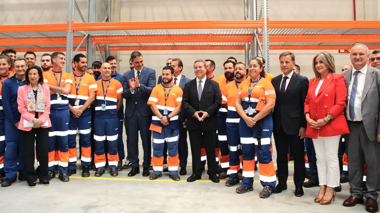 El presidente del Gobierno, Pedro Sánchez, ha presidido el acto de inauguración del nuevo hub logístico industrial de Airbus Helicopters en Albacete
