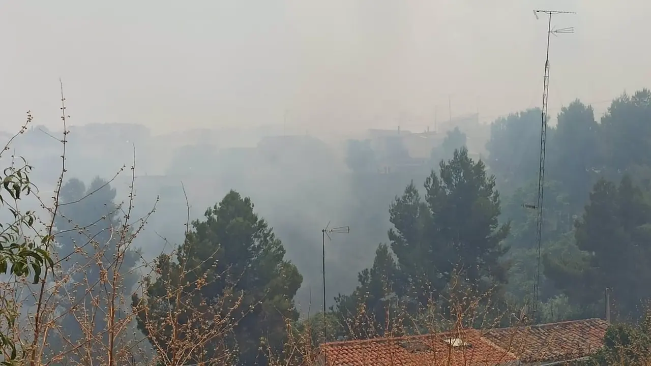 Controlado un incendio agrícola originado en los aledaños del Caño de Tarancón (Cuenca)