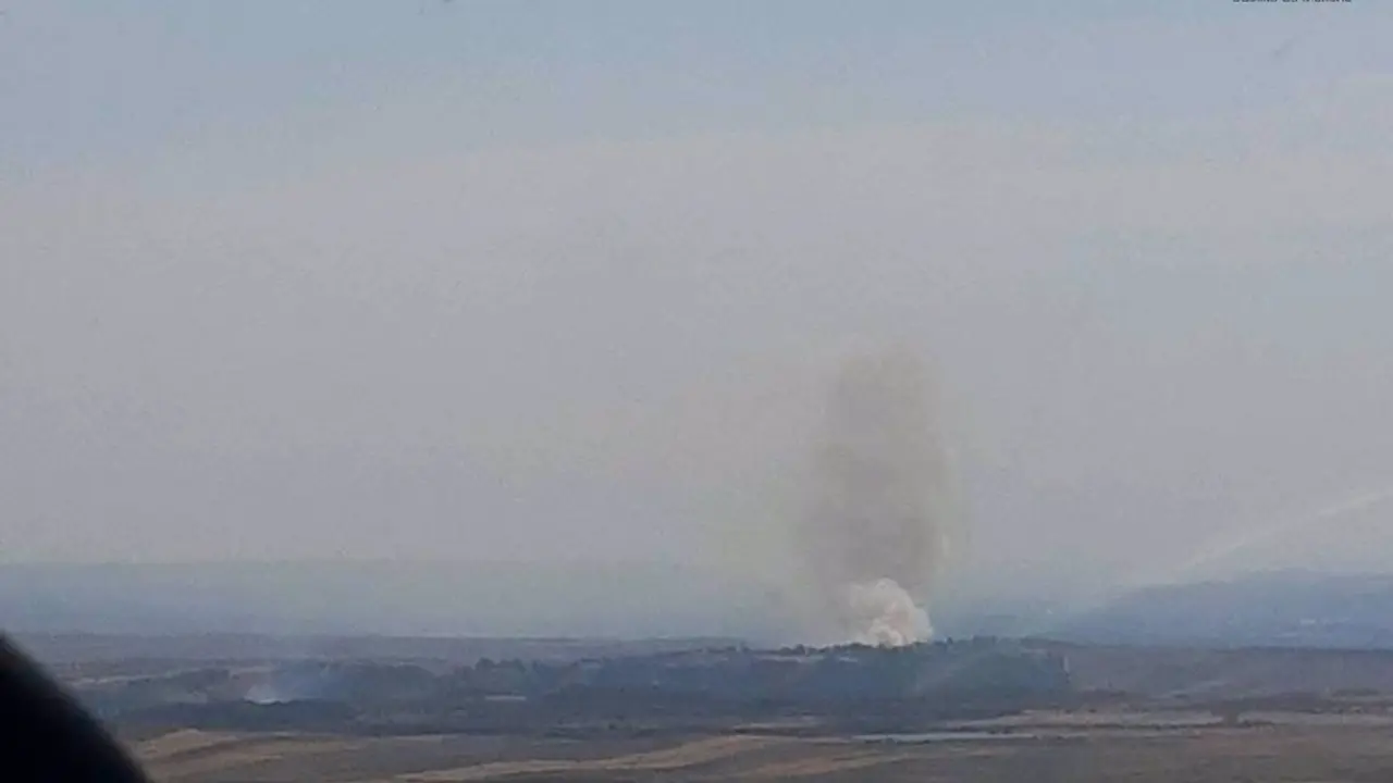 Declaran el nivel 1 de alerta en un fuego en Borox (Toledo) por posible afección por humo a la población