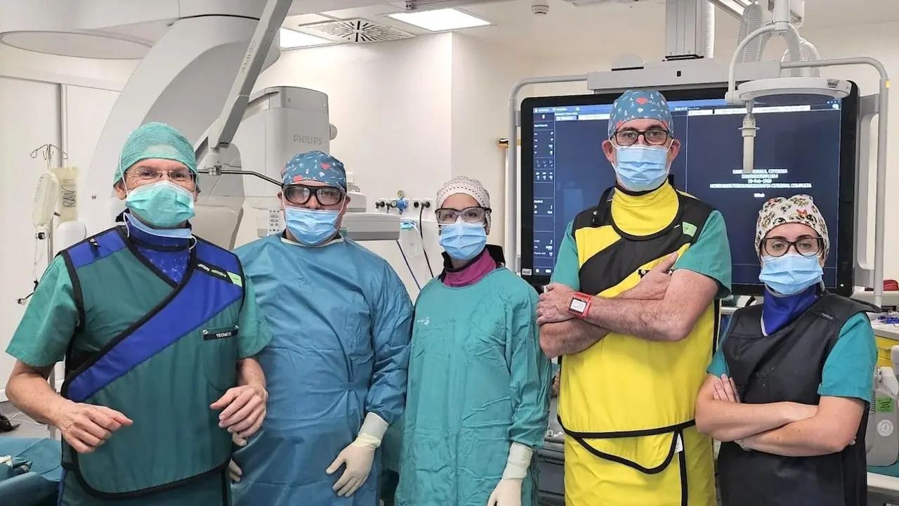 El Hospital de Ciudad Real realiza por primera vez un test de oclusión vascular cerebral