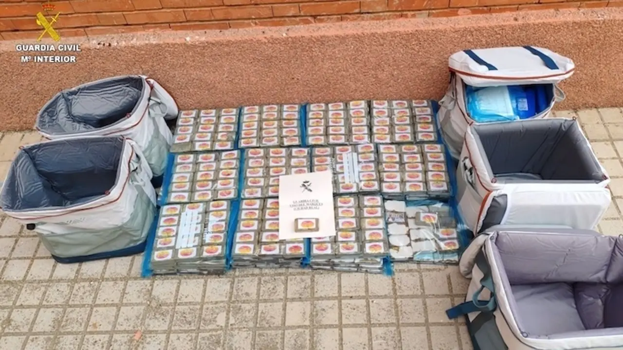 Intervienen 85 kilos de hachís durante la realización de un control en Almuradiel (Ciudad Real)