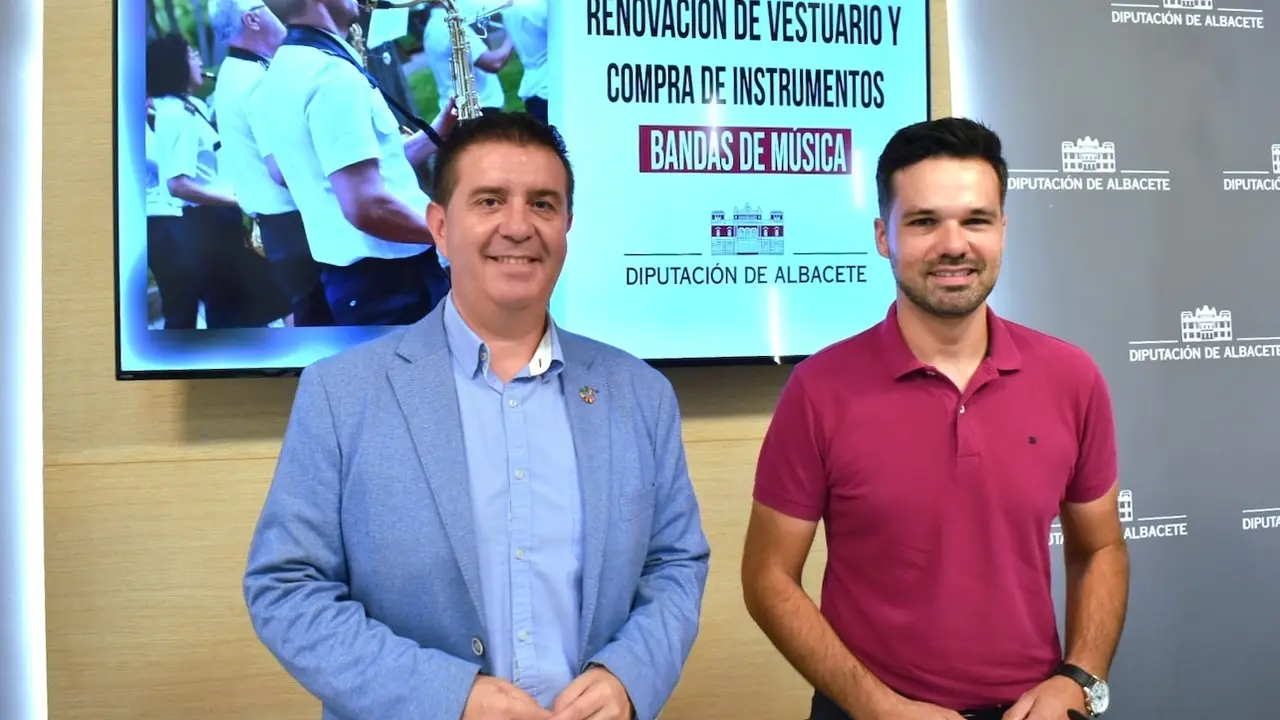 El presidente de la Diputación de Albacete y el diputado de Cultura han informado de las ayudas para las bandas y academias de música