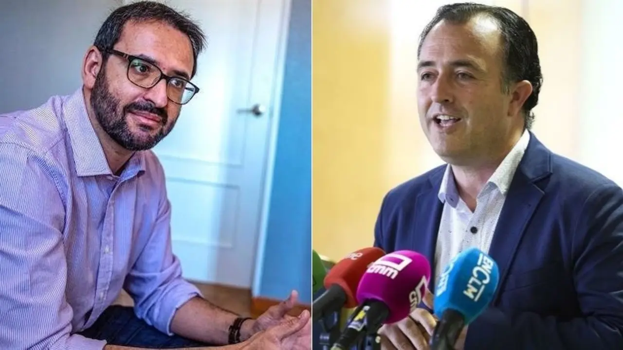 En imágenes de archivo el secretario de Organización del PSOE de Castilla-La Mancha, Sergio Gutiérrez, y el presidente de Vox en las Cortes regionales, David Moreno