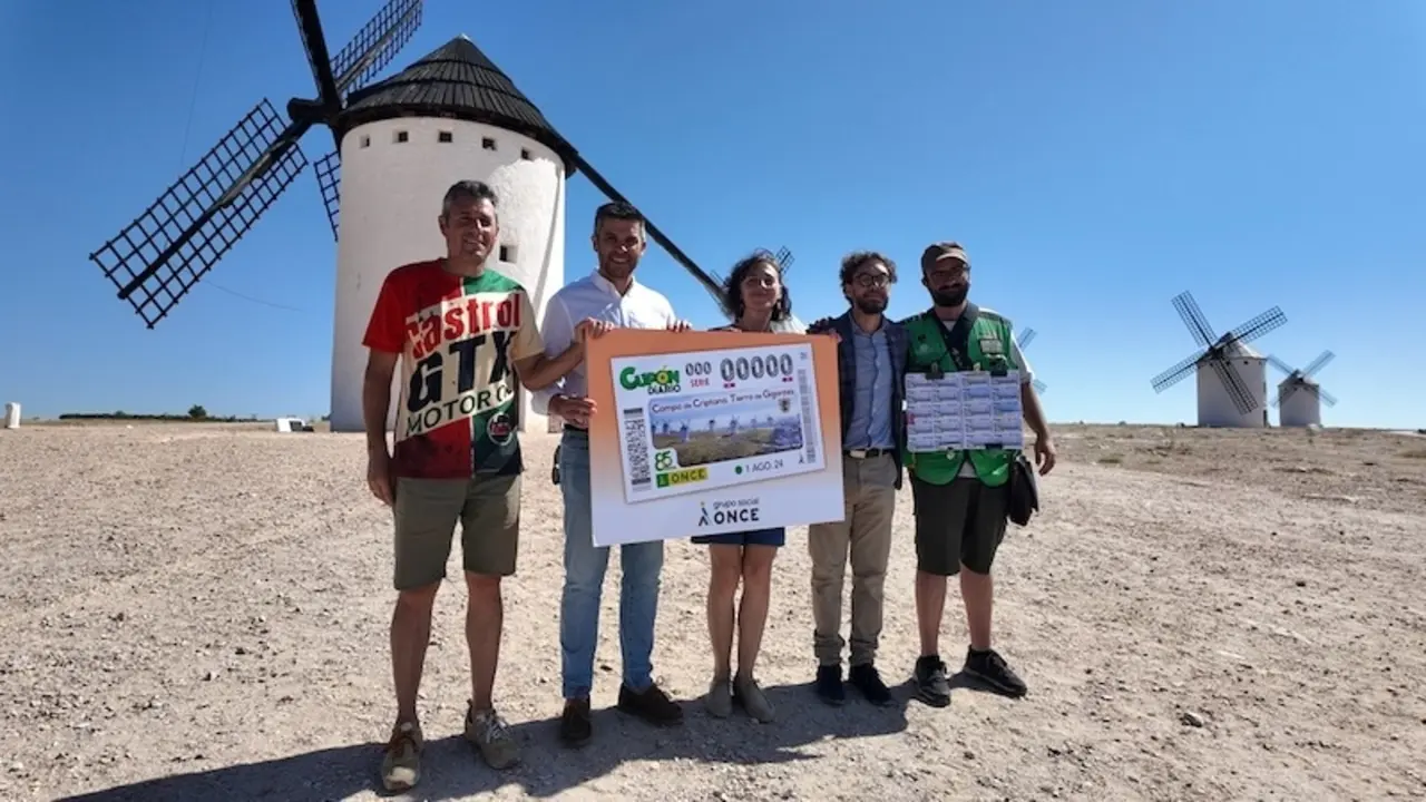 Los molinos de Campo de Criptana serán la imagen del cupón de la ONCE del 1 de agosto