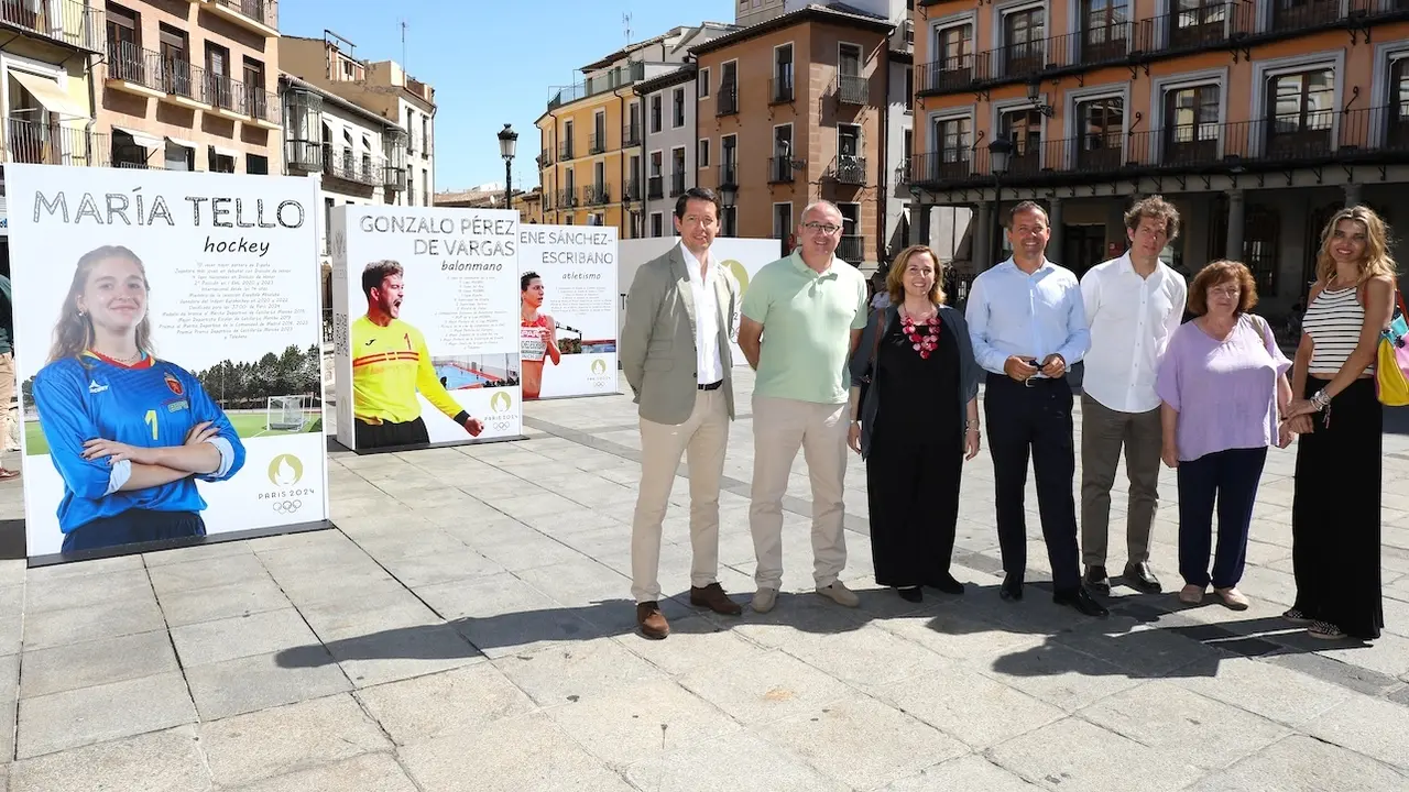 Toledo traslada su apoyo en las calles a los tres deportistas olímpicos en París