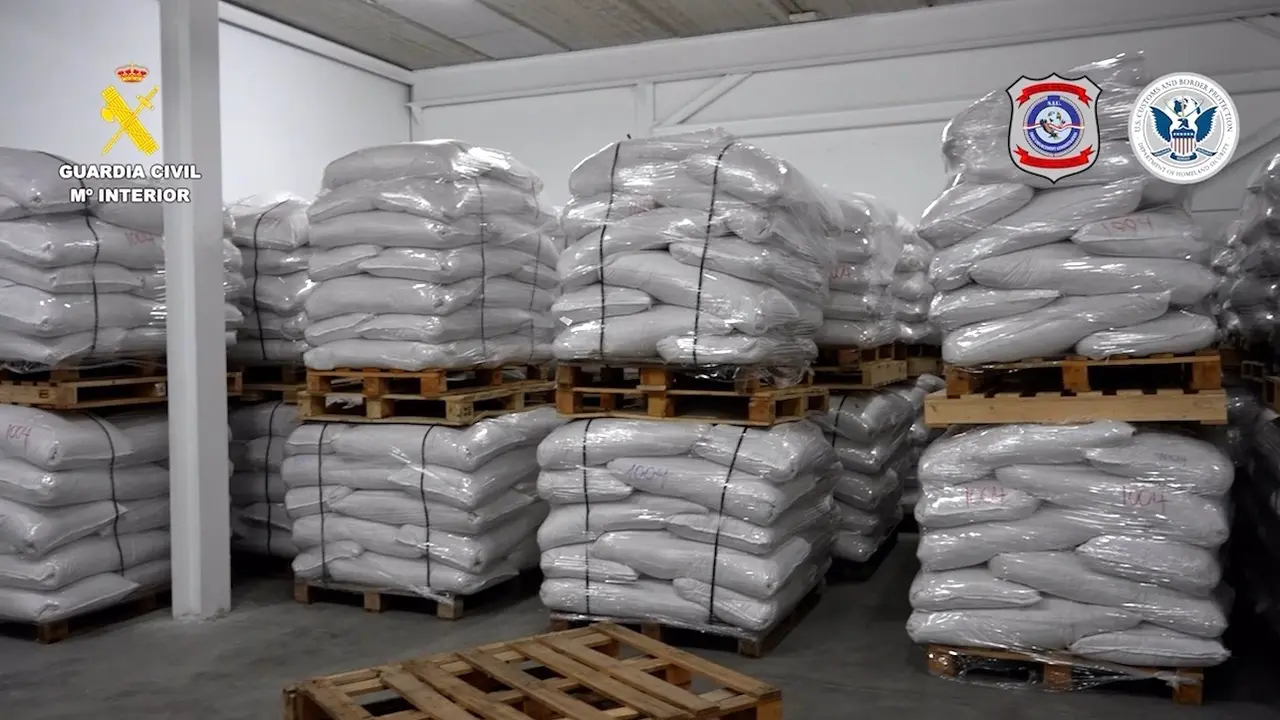 Cae una red de narcotráfico e incautan cuatro toneladas de cocaína ocultas en sacos de arroz