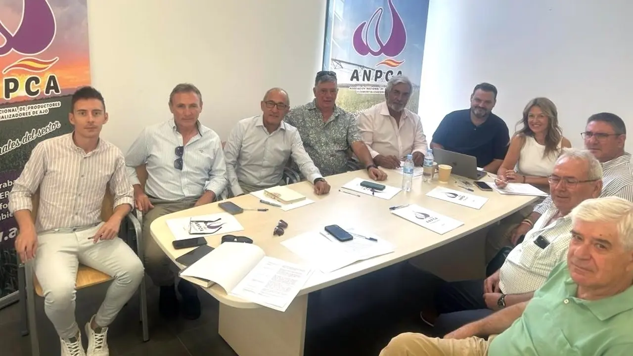 La Asociación Nacional de Productores y Comercializadores de Ajo (Anpca) ha reunido a su Junta Directiva en el marco de la Feria Internacional del Ajo de Las Pedroñeras (FIDA)