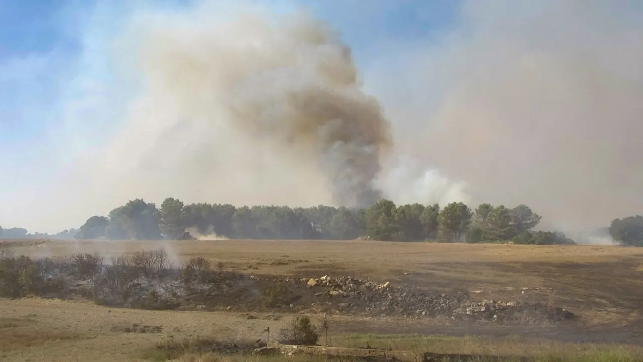 Rebajan a nivel 1 el incendio forestal en Valverdejo (Cuenca) y se retira la UME - EFE/Álvaro Del Olmo