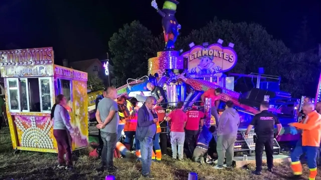 Muere un joven de 35 años tras desprenderse parte de una atracción de feria